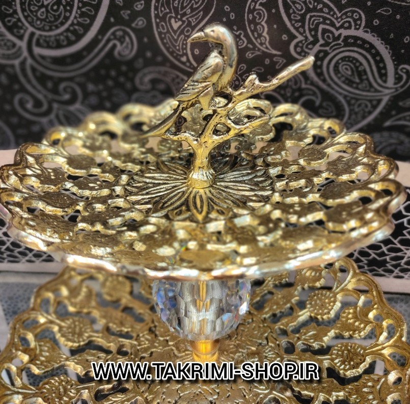 میوه خوری یا شیرینی خوری 2 طبقه سلطنتی ( خالص )