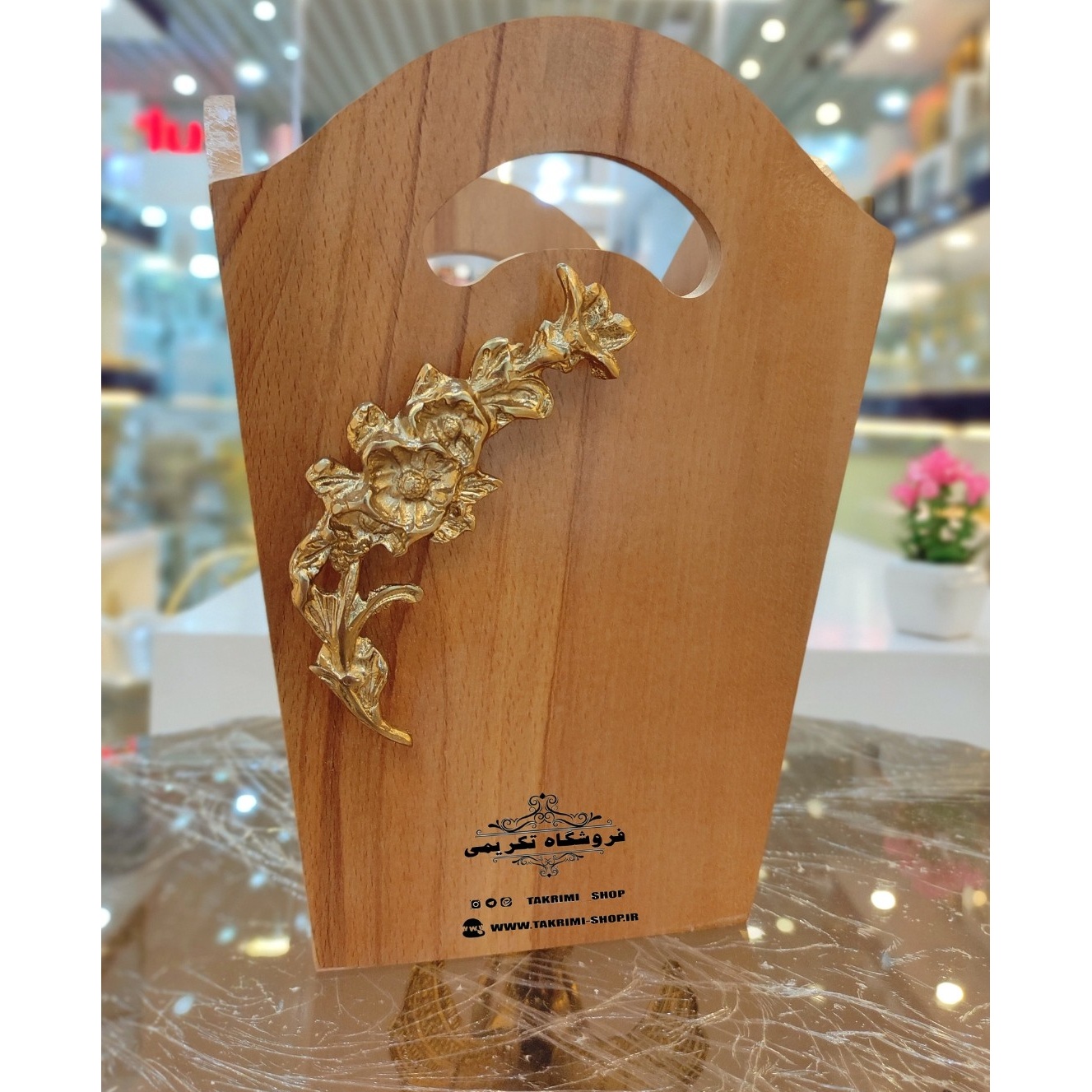 سطل ستل آشغال زباله تک ( بدون دستمال ) چوب طبیعی راش قابل شستشو ( تکریمی شاپ )