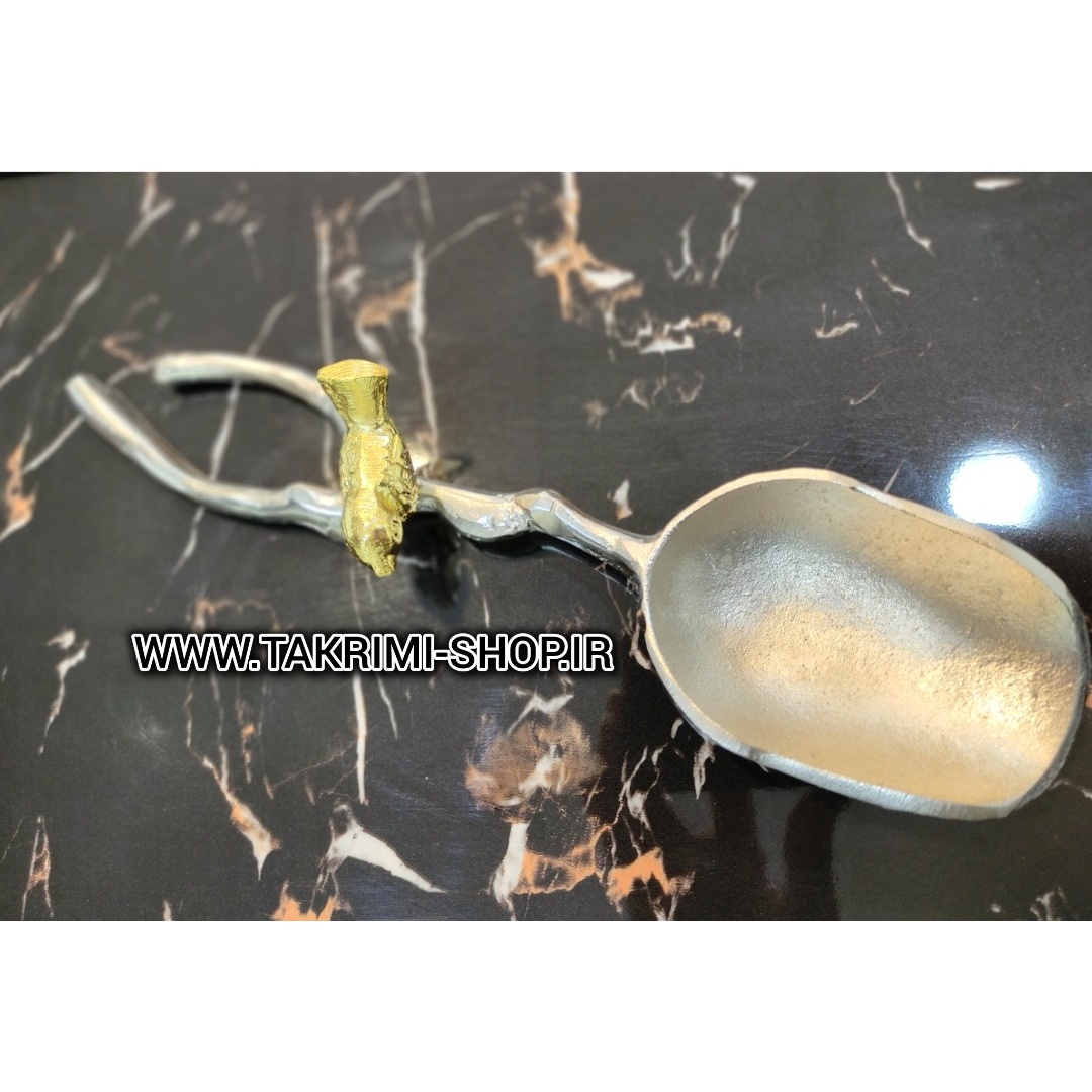 قاشق آجیل گنجشک ( آلومینیوم خالص ) طلایی و نقره ای