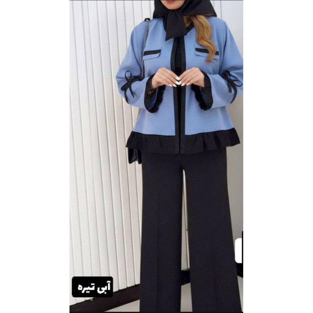 کت و شلوار زنانه مدل آنجل جنس مازراتی درجه1 naz با بهترین کیفیت مستقیما از تولیدی(فروش تک و عمده آرومافشن)