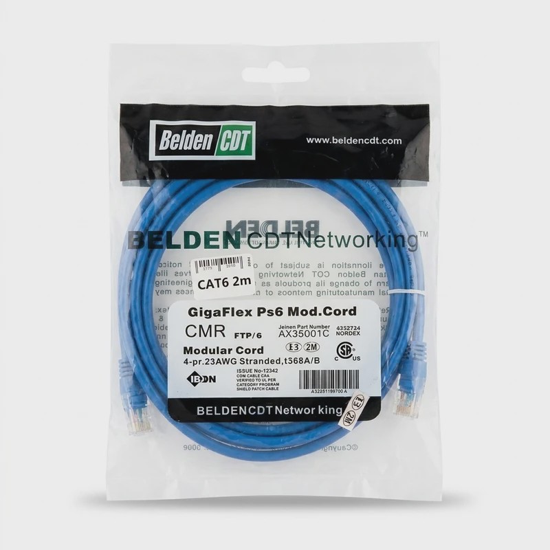 کابل شبکه 2 متری CAT6 بلدن BELDEN
