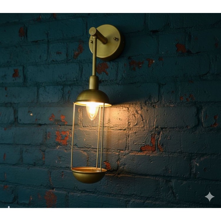 دیوارکوب مدرن تک شعله لاکچری فلزی D135