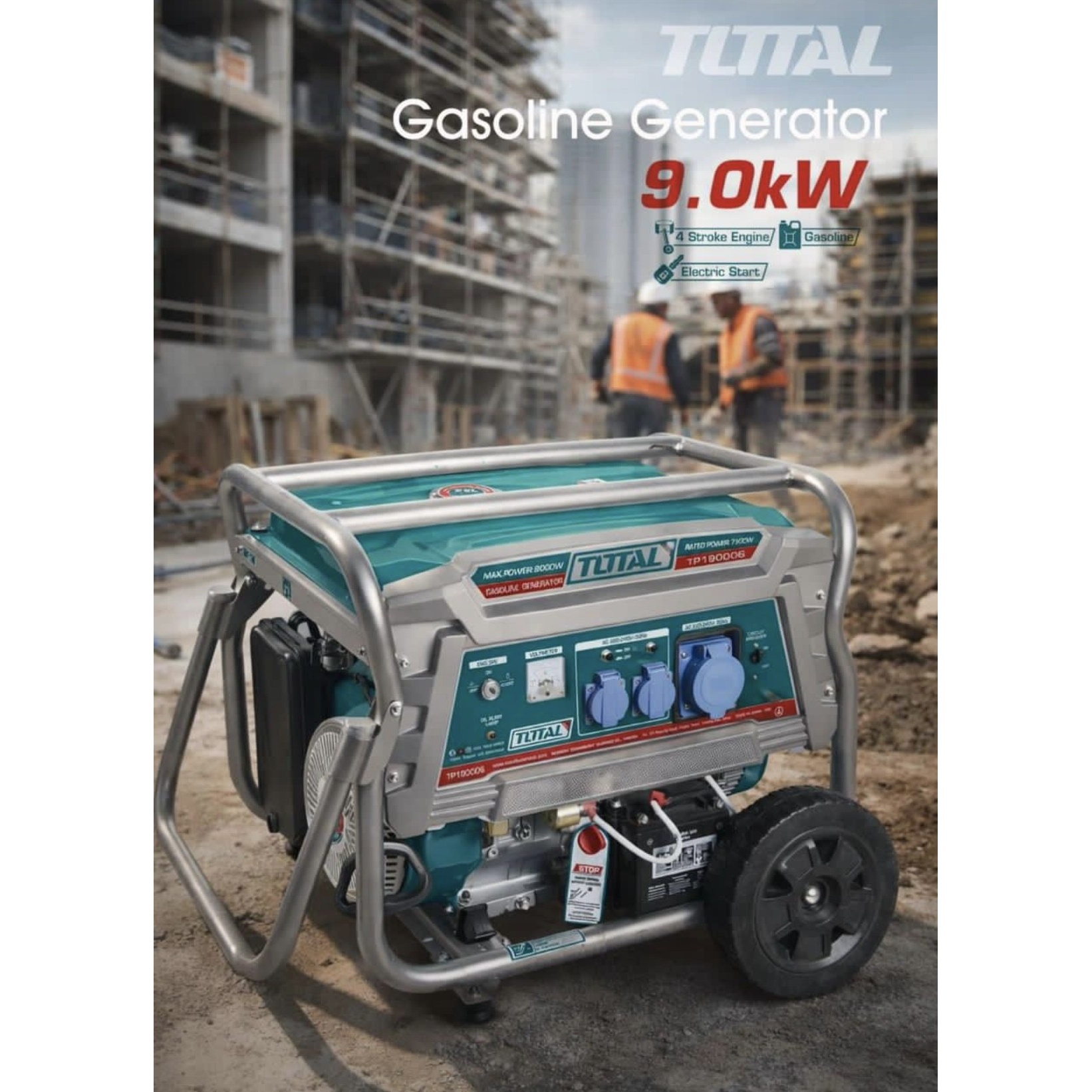 موتور برق 9 کیلو وات بنزینی توتال اصل اصل مدل TOTAL TP190006EP