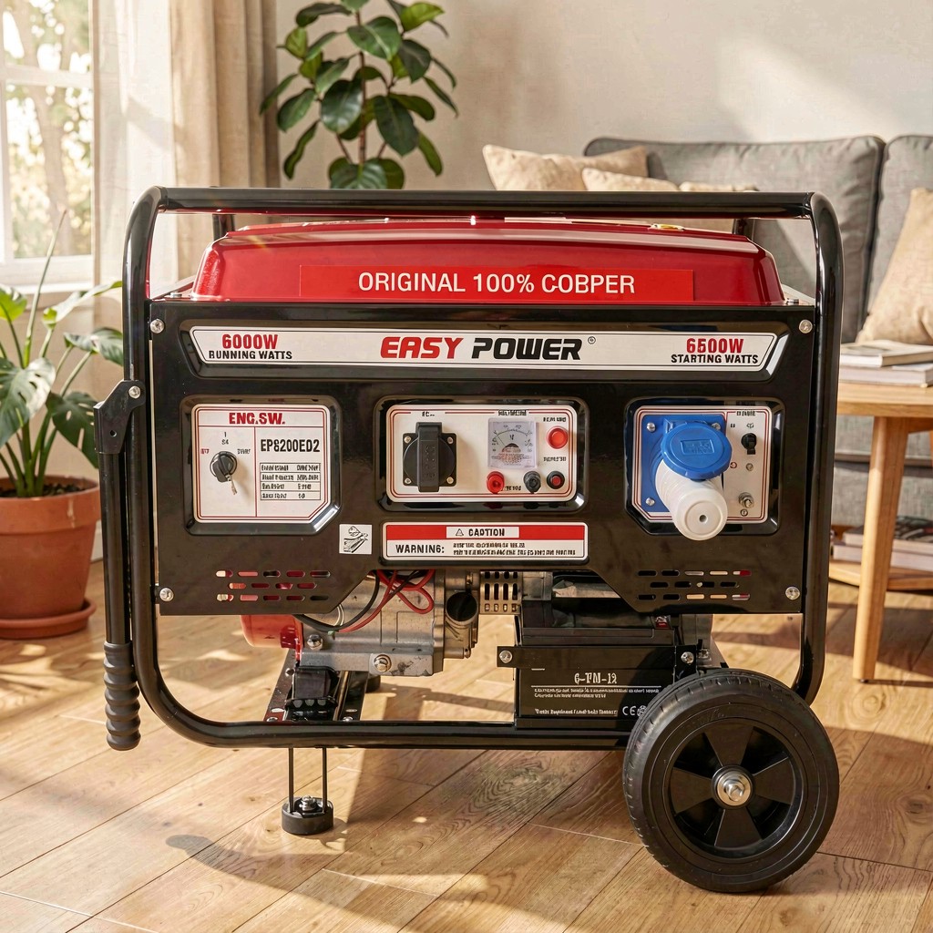موتور برق 6 5 کیلو وات استارتی ایزی پاور مدل EP8200ED2