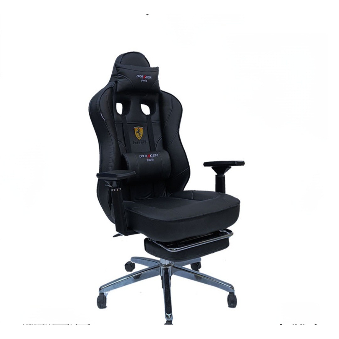 خرید صندلی گیمینگ زیرپایی دار مدل G2010 طرح DXRACER چرم PU و فوم سرد مبلمان اداری امپراطور