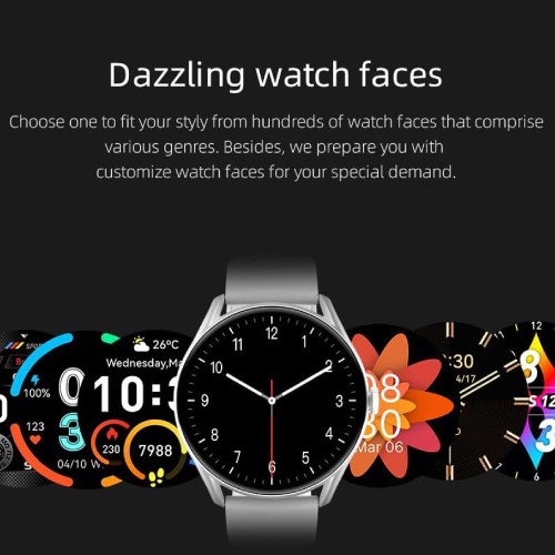 ساعت هوشمند شیائومی مدل QCY GT با نمایشگر AMOLED و بدنه فلزی