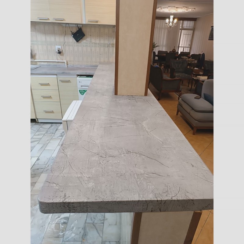 برچسب کابینت کد 3537 طرح بتن پتینه ای طوسی روشن