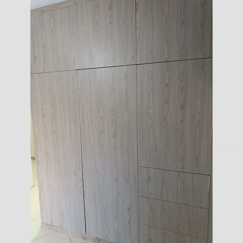 برچسب کابینت طرح چوب کرم طوسی برجسته ضخیم کد 1338