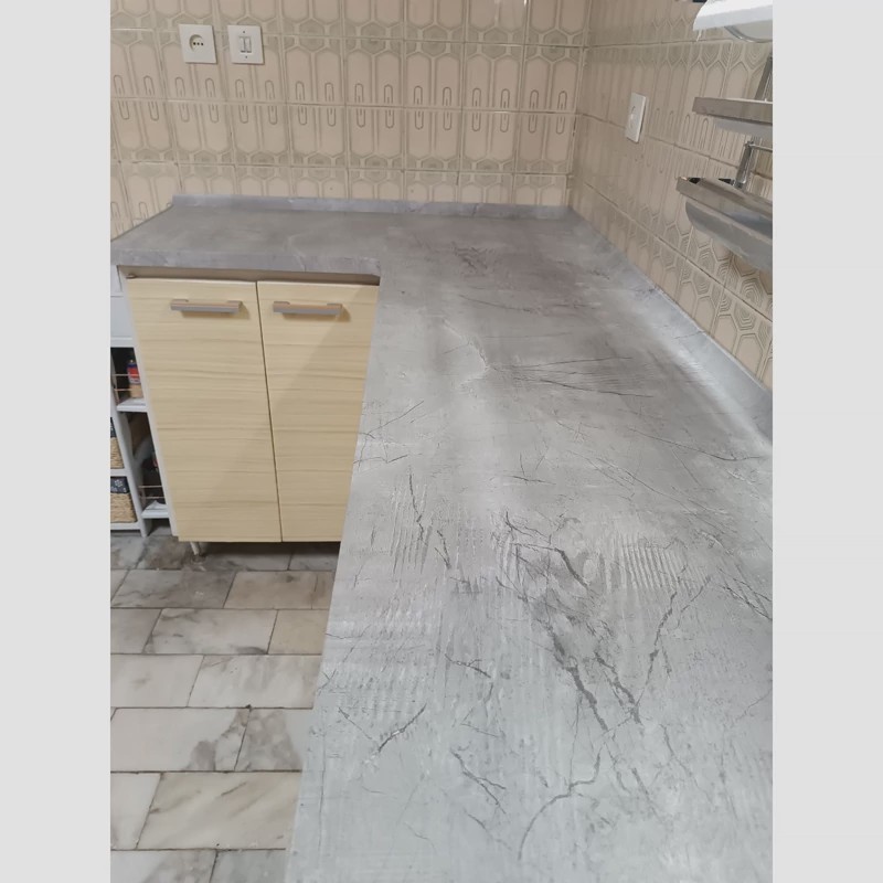 برچسب کابینت کد 3537 طرح بتن پتینه ای طوسی روشن