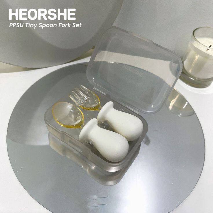 قاشق و چنگال کوچک نوزاد هی اور شی Heorshe