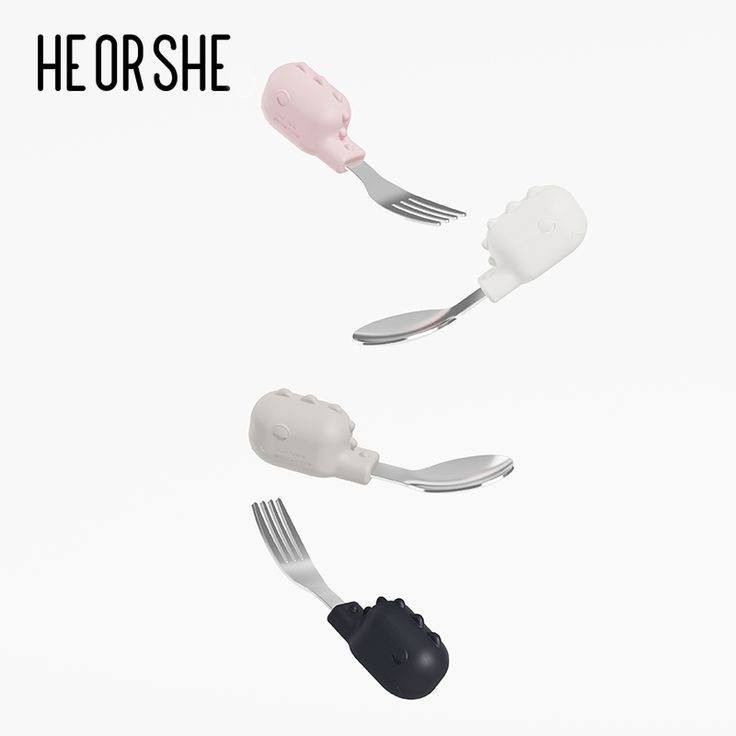 قاشق و چنگال استیل هی اورشی اصل Heorshe