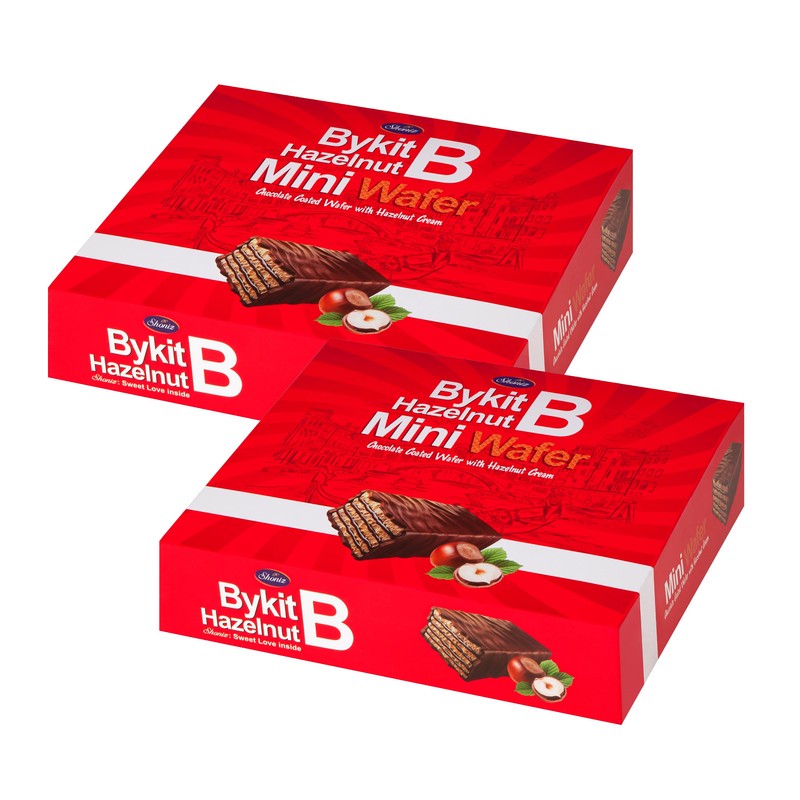 ویفر شکلاتی مینی بایکیت فندقی شونیز بسته 2 عددی
