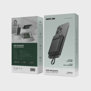 پاوربانک 22.5 وات گرین لاین مدل DXB Magsafe ظرفیت 10000 میلی آمپر