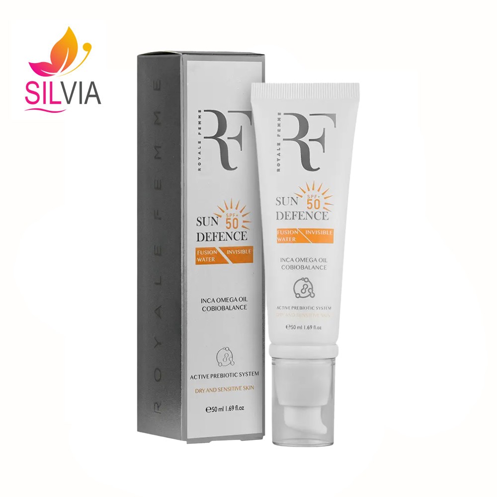 کرم ضد آفتاب رنگی بژ طبیعی فیوژن واتر پوست خشک SPF50 آر اف 50 میل