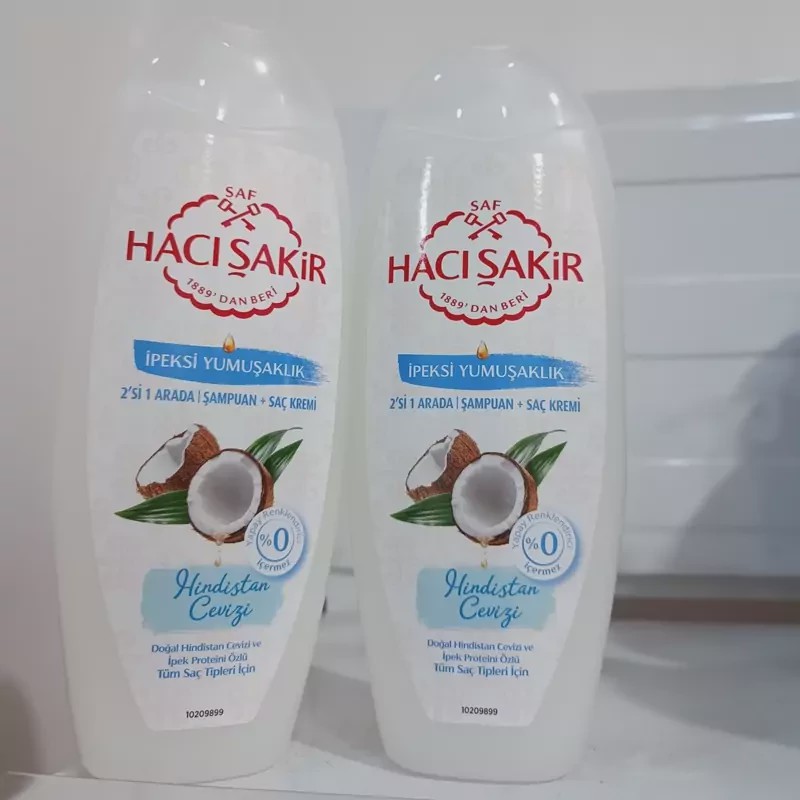 شامپو نارگیل حاجی شاکر haci cakir مخصوص موهای نرمال حجم 500 میل