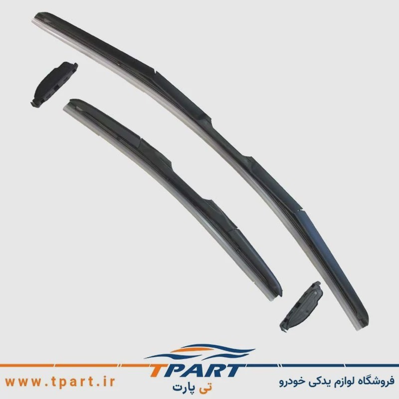 تیغه برف پاک کن جلو هیبریدی پژو 207 بسته دو عددی سایز 26 16