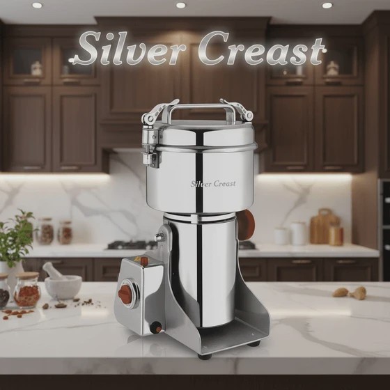 آسیاب صنعتی سیلور کرست مدل SC1000 ظرفیت 1 کیلوگرم قدرت 5000 وات تیغه طلایی