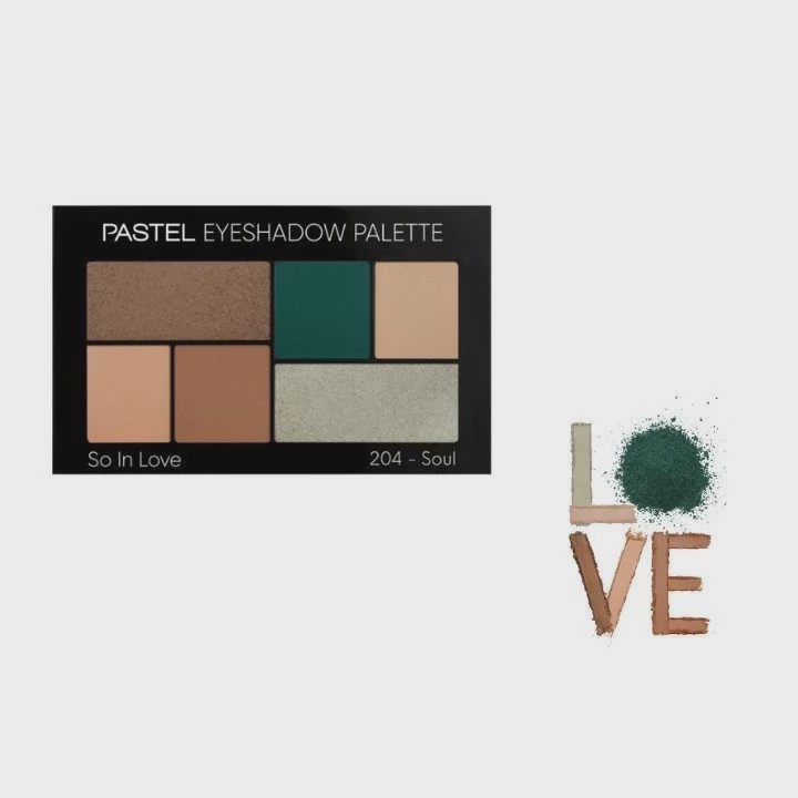 پالت سایه 6 رنگ پاستل شماره 204 pastel