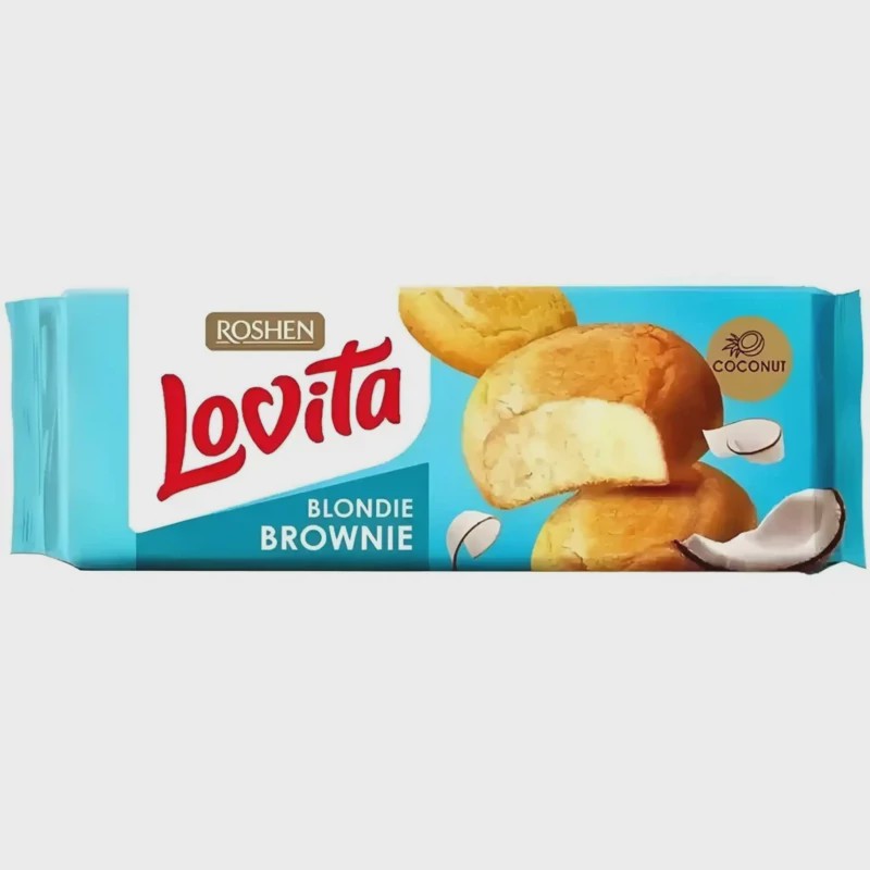 کیک براونی روشن لاویتا نارگیلی Roshen Lovita وزن 152 گرم
