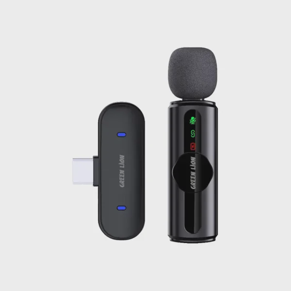 میکروفون یقه ای بیسیم حذف نویز سه سطحی گرین لاین مدل GM-75X GNGM75XMIC