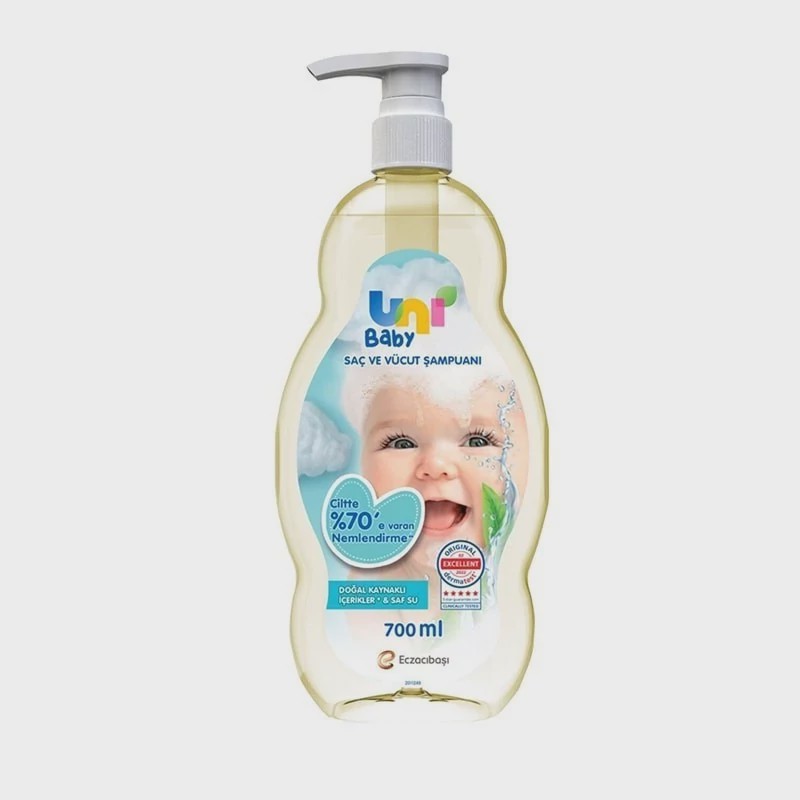 شامپو سر و بدن یونی بیبی مخصوص کودک حجم 700 میل Uni Baby