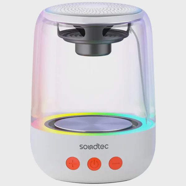 اسپیکر بلوتوثی پرودو Soundtec Crystal-Glow Mini مدل PDSTC7WH