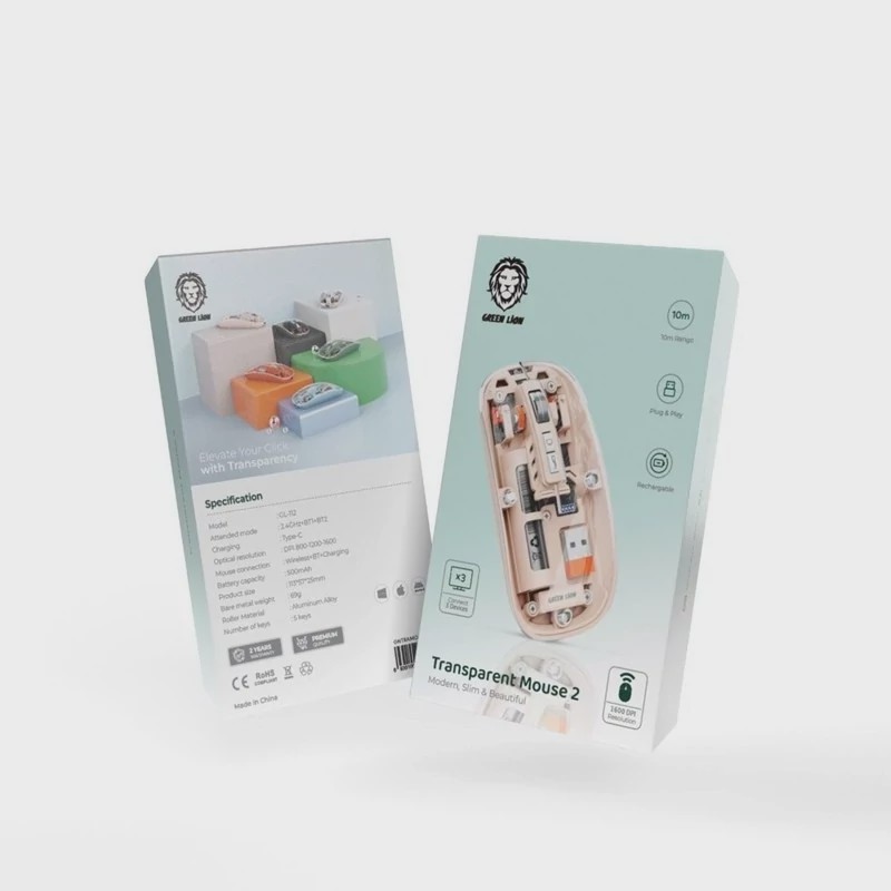 ماوس بی سیم گرین لاین مدل 2 Transparent Mouse