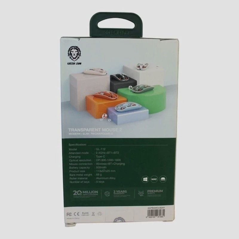 ماوس بی سیم گرین لاین مدل 2 Transparent Mouse