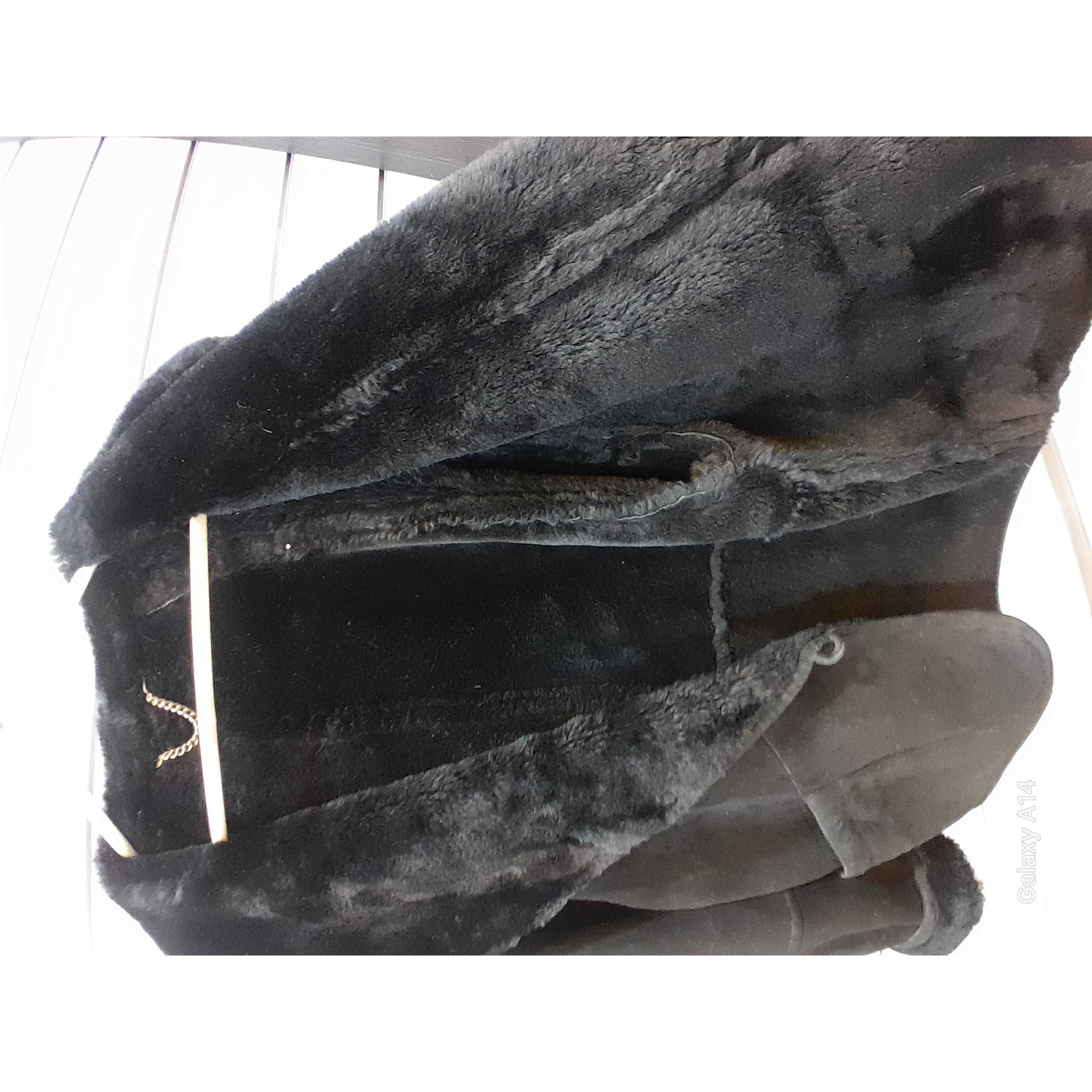 اورکت یونیسکس پوست بوفالویقه پوست گوسفندمیرینوس اصلی برند leather SAJAD بادام بسیار بالا