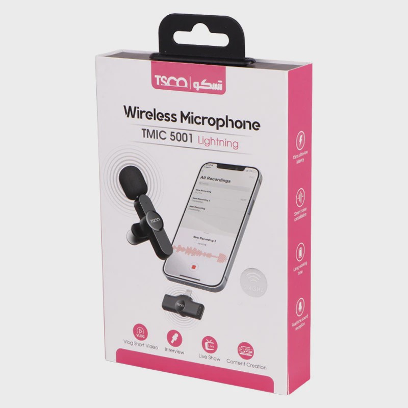 میکروفون یقه ای بی سیم تسکو TMIC-5001 Lightning