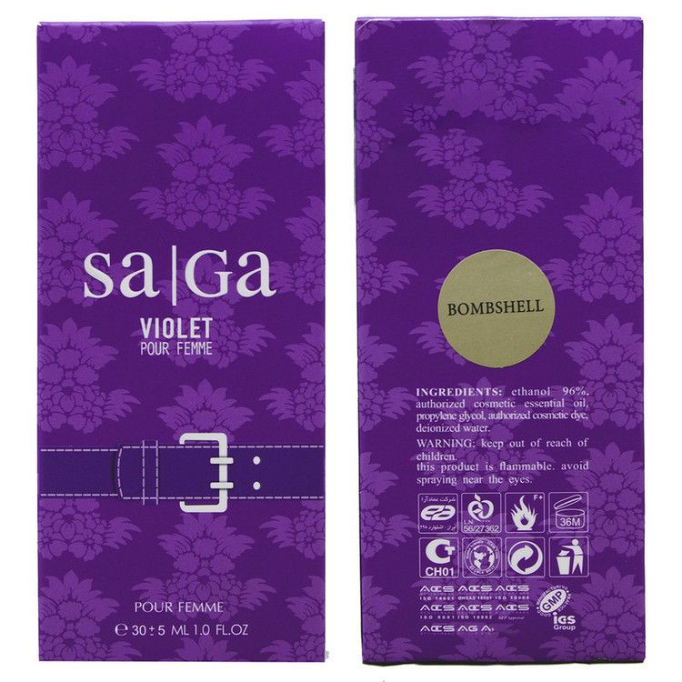 عطر 30 میل زنانه عمادآرا مدل SAGA
