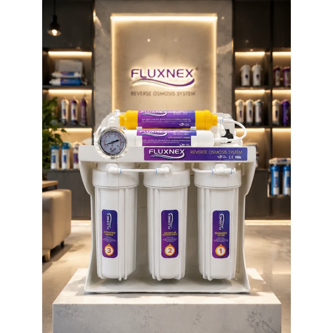 دستگاه تصفیه آب Fluxnex مدل RO شش مرحله ای