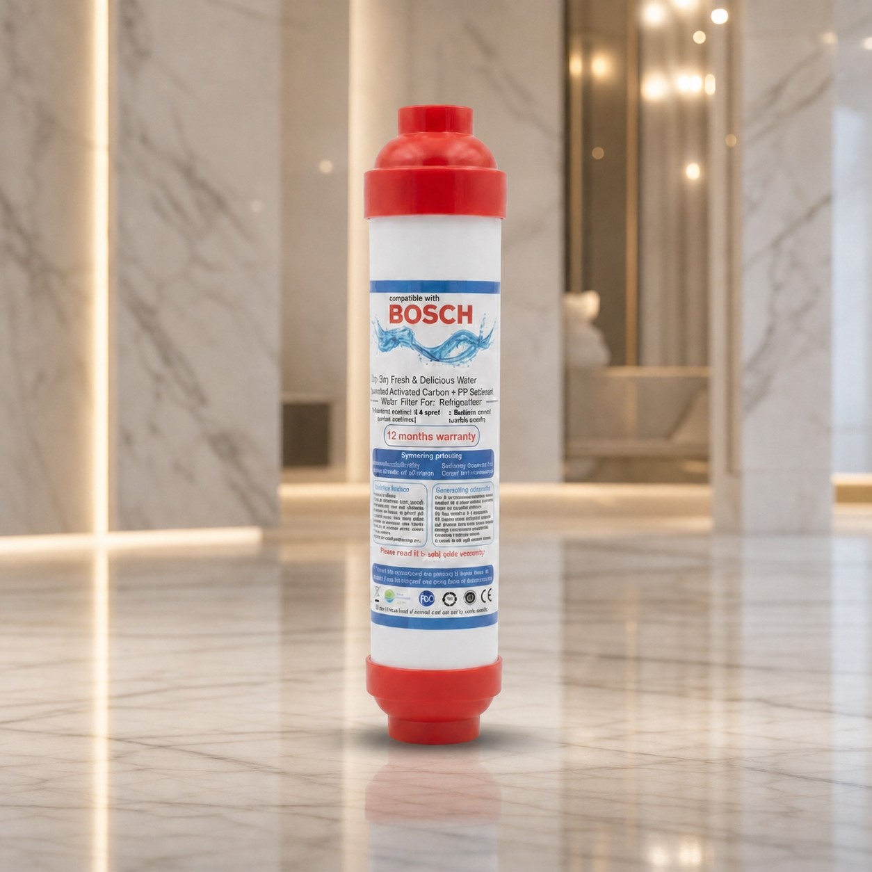 فیلتر بیرونی یخچال Bosch دوکاره الیافی و کربن فعال