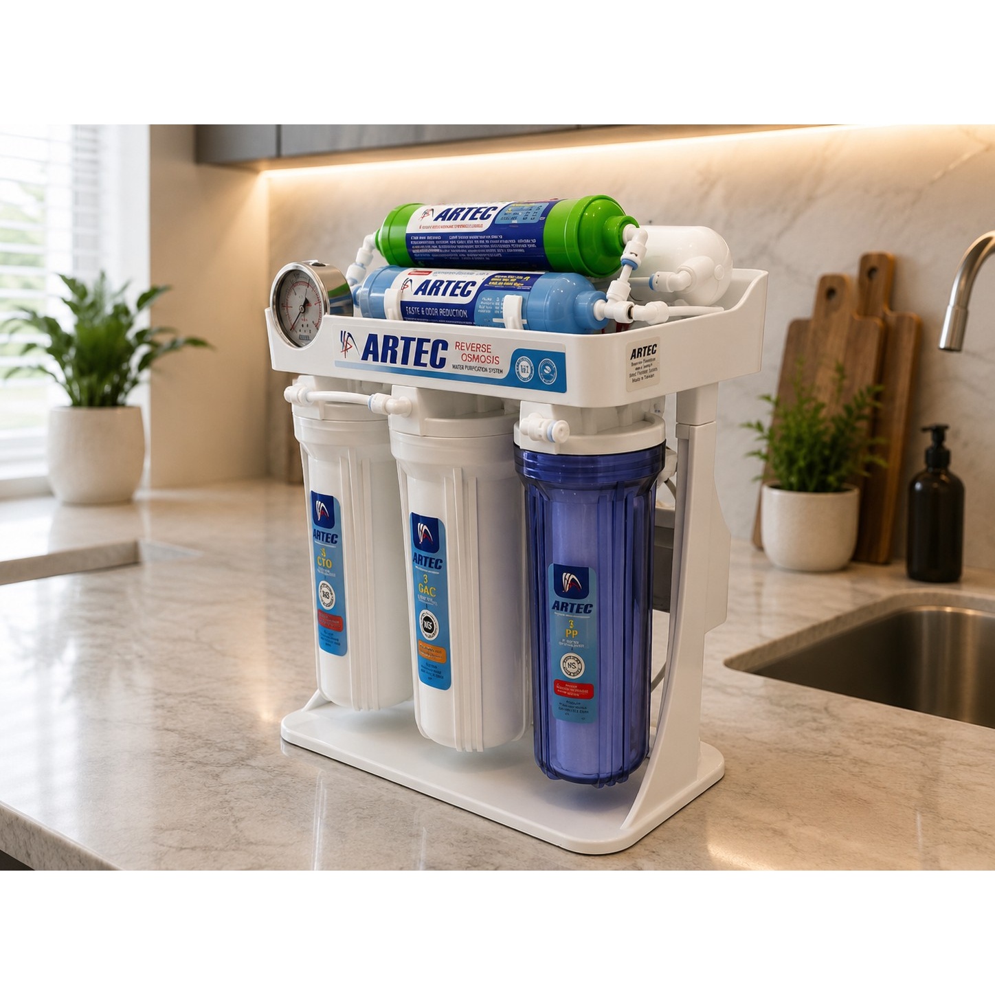 تصفیه آب آرتک ARTEC دستگاه تصفیه آب خانگی اسمز معکوس