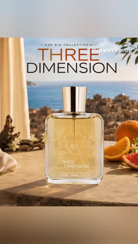 تق ریو Rio Collection ریو کالکشن مدل اقتصادی THREE DIMENSION با رایحه تلخ حجم 100 میلی لیتر