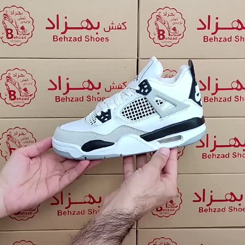 کتونی جردن پسرانه دخترانه رنگ سفید سایز 37 تا 40 کفی طبی زیره کپسولی لژ 3 سانتی رویه چرم صنعتی سبک و راحت