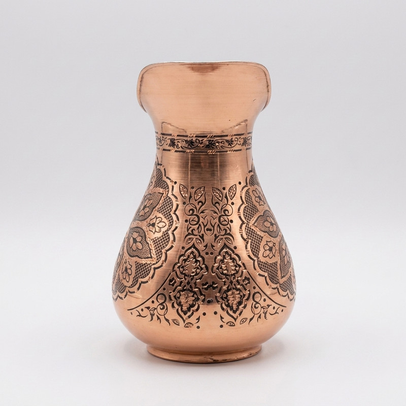 پارچ مسی مدل الماس تراش
