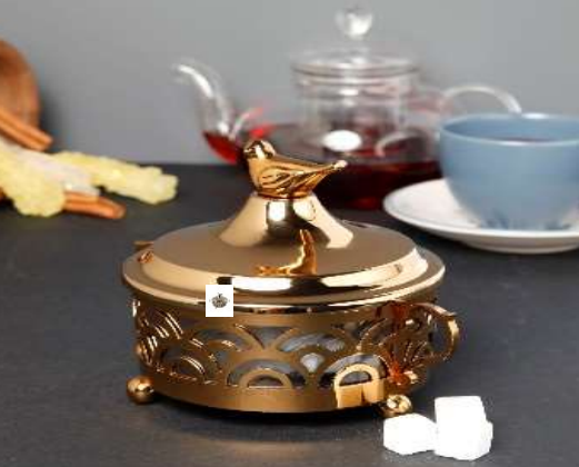 قندان بزرگ برنز آسا طرح پرده ای کد 2191-2-B