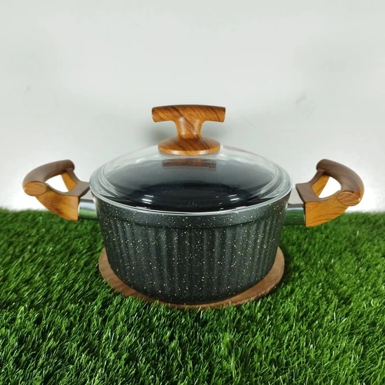 قابلمه سایز 18 اویز EVIZ پارچه گرانیتی فورج مدل السا کد EVP-DP01018