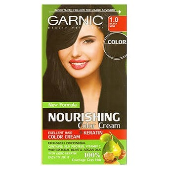 کیت رنگ مو گارنیک شماره 1/0 مشکی حجم 80 میل