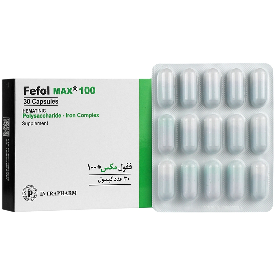 کپسول ففول مکس100Intrapharm Fefol Max 100 مدل 1