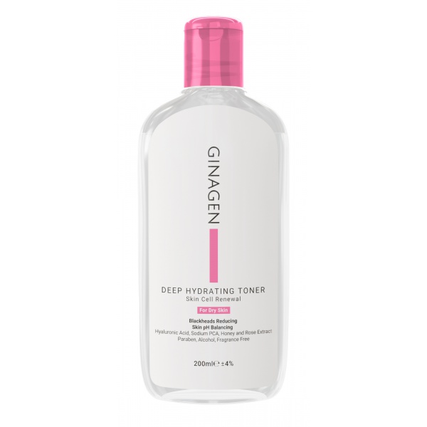 تونر رطوبت رسان عمیق صورت پوست خشک ژیناژن Ginagen Deep Hydrating Toner For Dry Skin مدل 2