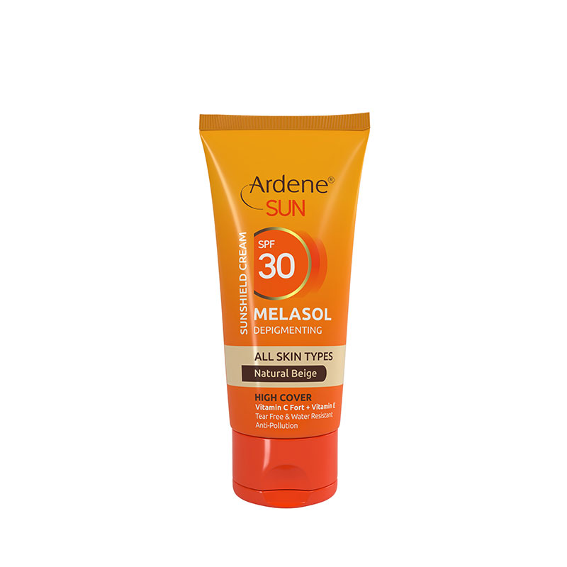 کرم ضد آفتاب و ضد لک آردن سان SPF30 بژ طبیعی با پوشش بالا
