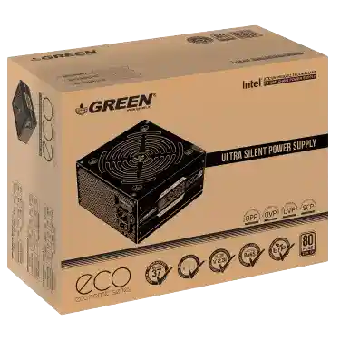 منبع تغذیه کامپیوتر گرین مدل GP450A-ECO