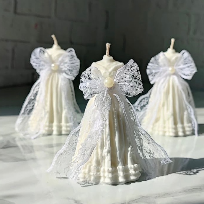 گیفت شمع لباس عروس