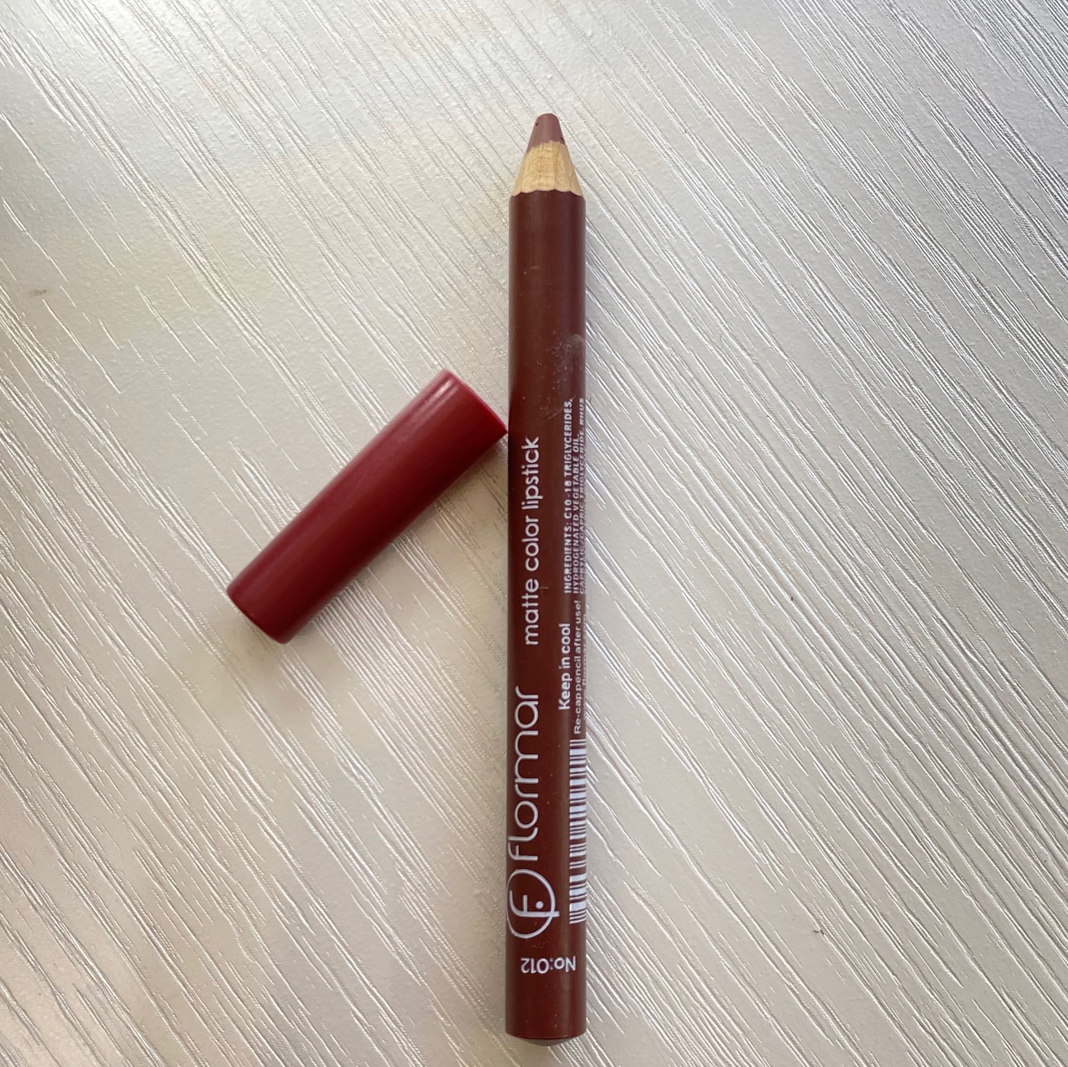 رژلب مدادی فلورمار (flormar) شماره 12
