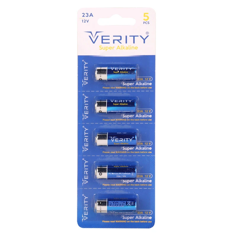 باتری ریموت کنترل Verity Super Alkaline 12V 23A قیمت درج شده برای یک عدد باتری ریموت کنترل می باشد