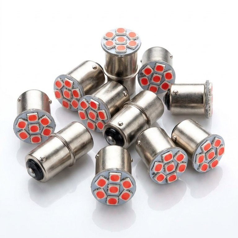 لامپ فندقی 7 SMD قرمز 24 ولت(10 عددی)