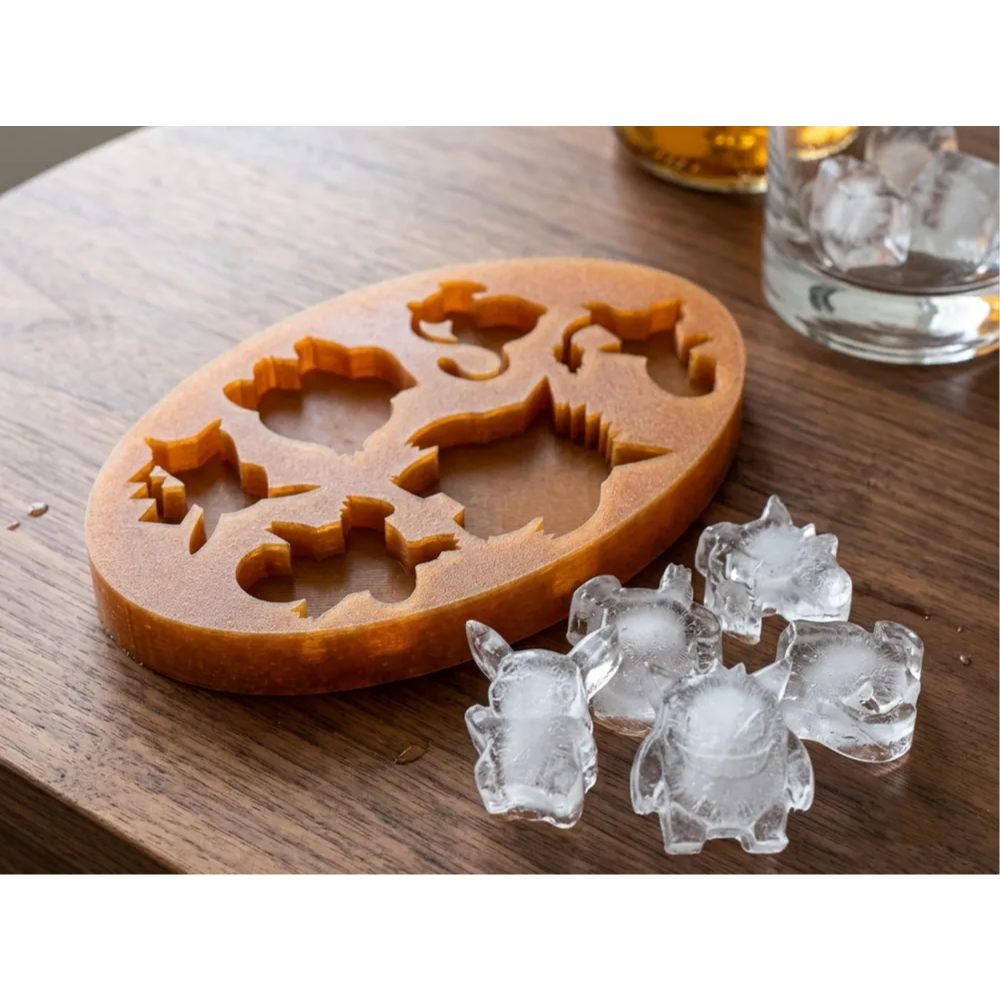 قالب یخ پوکمون سینی یخ انعطافپذیر قابل چاپ با TPU Pokmon Flexible Ice Tray