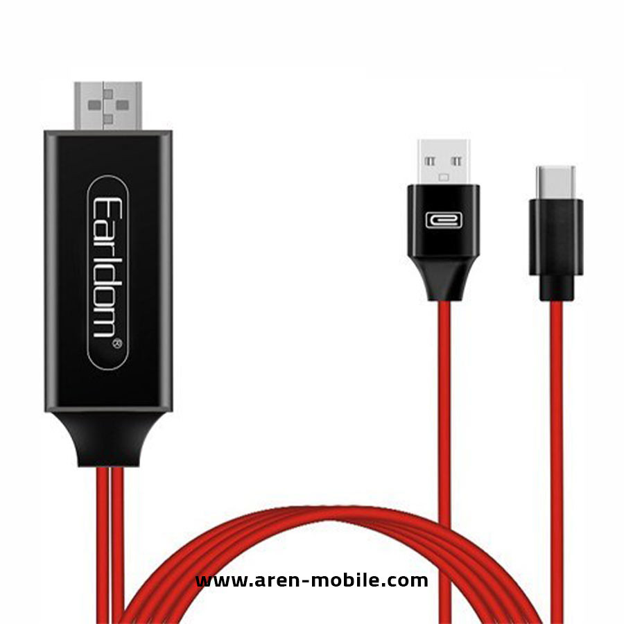 کابل تبدیل USB-C به HDMI ارلدام مدل ET-W12